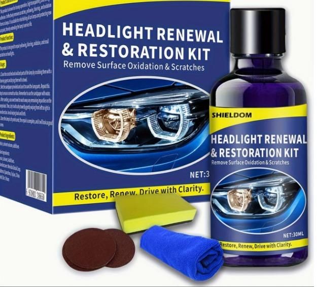 Headlight Renewal and Restoration Kit 200 ml Pack of 2